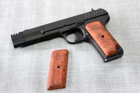 KSC製 TT33（トカレフ）用木製グリップ/ブビンガ杢目材