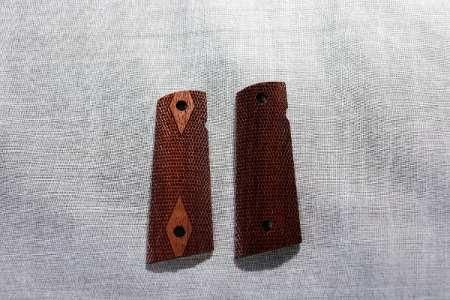 M1911木製グリップ/ウォールナット材（マグウェル対応品）