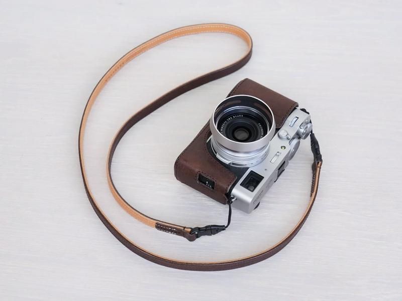Fujifilm X100 デジタルカメラ ボディスーツ、レザーストラップ他 X100T/X100S/X100用レザーケース/本革ボディスーツ