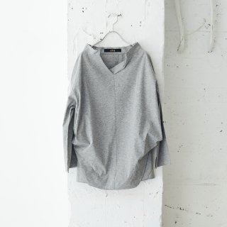 cut and sew coating-pullover shirt