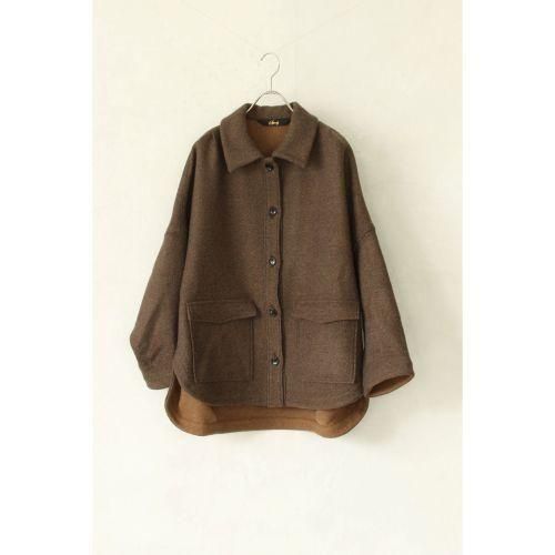 wool double face check - jacket
