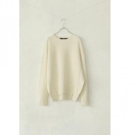lams wool hole garment - crewneck knit