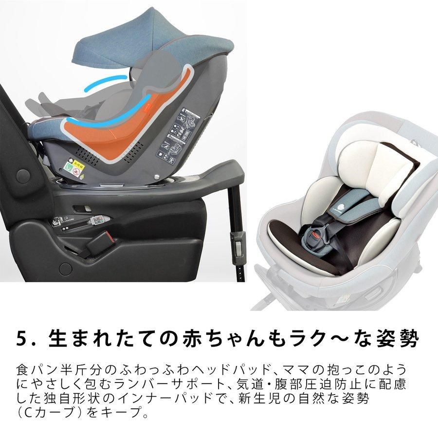 60％OFF】 LEAMAN ベビーチャイルドシート ラクール ISOFIX リュクスブラウン