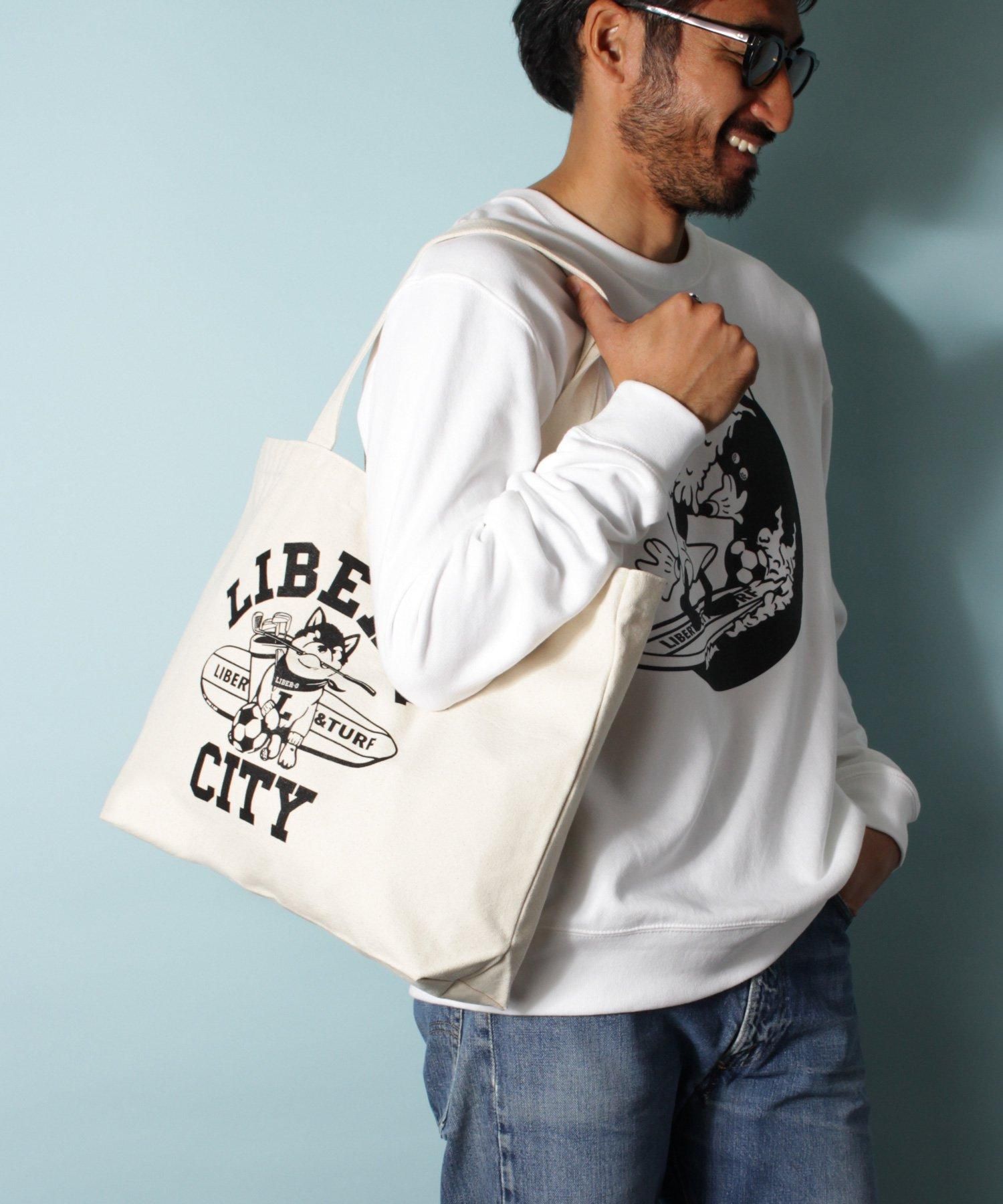 【未使用】【レア】ブルックラディ ロゴ入りトートバッグ CITY&TURF】 [LIBER-O] トートバッグ - リバティーシティ