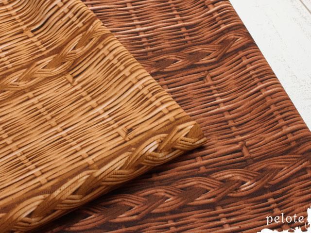 ハンドメイド 布かご、かご柄 平たく 布バスケット ハンドメイド 布かご、かご柄 平たく 布バスケット