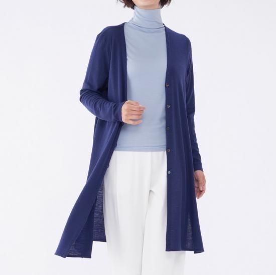 ウールガーゼ全一重 ロングカーディガン オーダー商品 - elyts