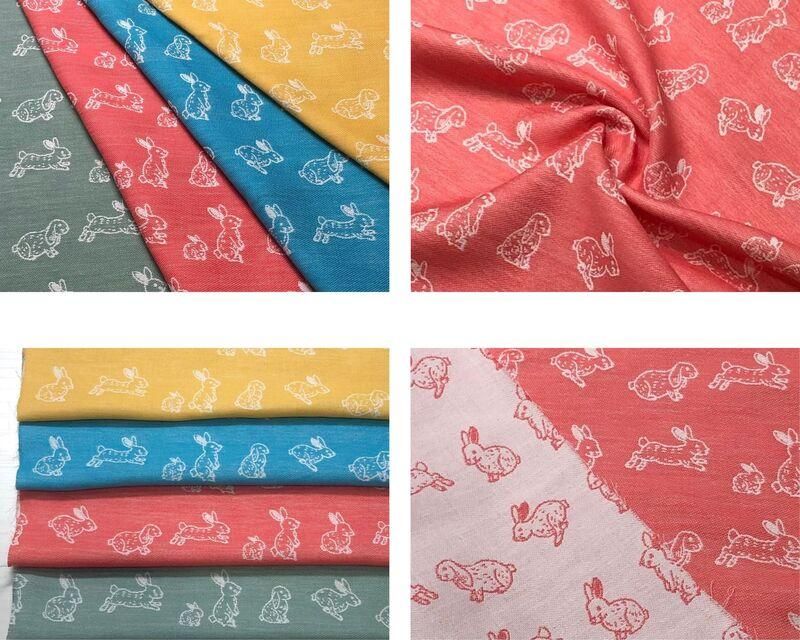 播州織ソフト二重織ジャガード | カラフルな柄 - mulberry fabric