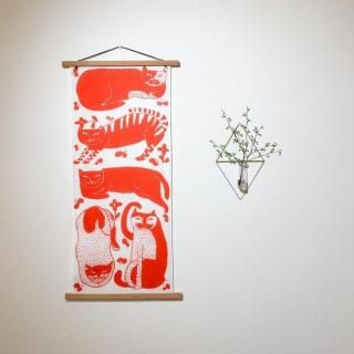 emoemo エモエモ 手ぬぐい | ねこ - mulberry fabric （マルベリー