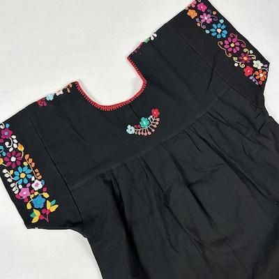 豪華メキシコ刺繍】 メキシコ 豪華な総刺繍のチュニックブラウス