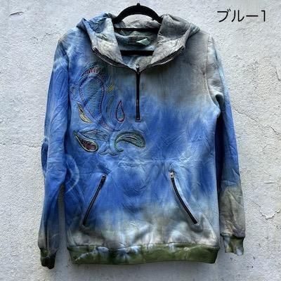 【売れ筋商品|||ペルー直輸入】売れ筋商品|||ペルーデザイン Zahid Zaroaのタイダイパーカー（フリーサイズ） ペルー直輸入】ペルーデザイン Zahid Zaroaのタイダイパーカー