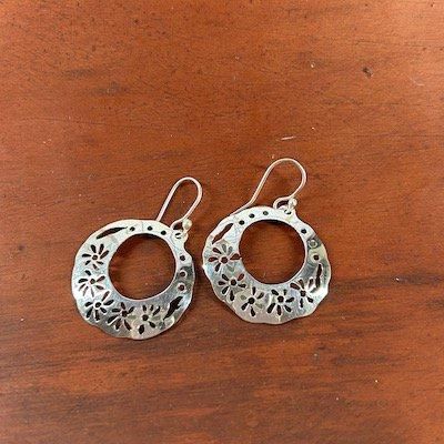 メキシコシルバー　ピアス Silver925☆DOTコラソンピアス【H2cm】ｽﾀｯﾄﾞﾀｲﾌﾟ
