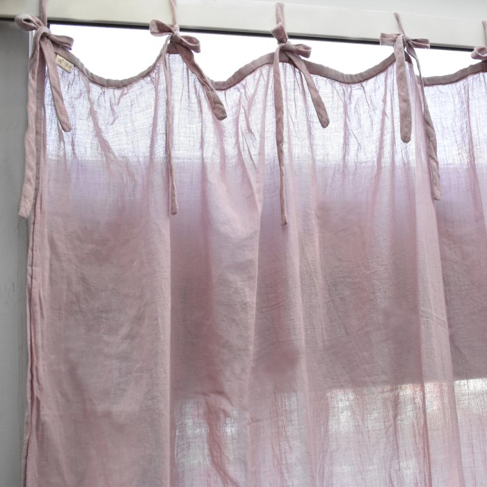 Gathered curtain  - Dusty Pink -