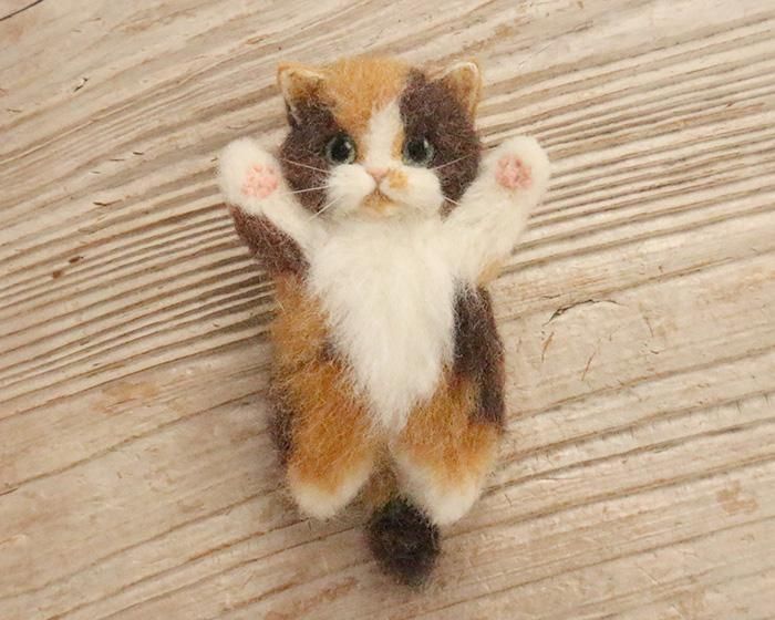 羊毛フェルト猫ブローチの店 Milkyglass3d