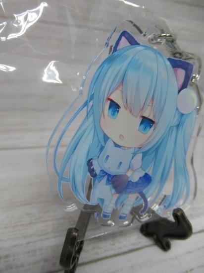 ホビー通販 同人系 アクリルキーホルダー 猫耳娘 青髪ver ホビー通販 同人系 アクリルキーホルダー 猫耳娘 青髪ver