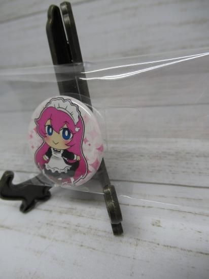 ホビー通販 同人系 缶バッジ ピンク髪メイドver ホビー通販 同人系 缶バッジ ピンク髪メイドver