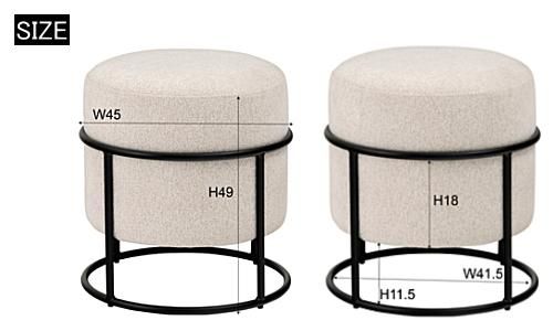 ラウンドスツール ブルー・ベルベット グラムスタイル Glam チェア・スツール・ベンチ｜ソファ・チェア｜インテリア