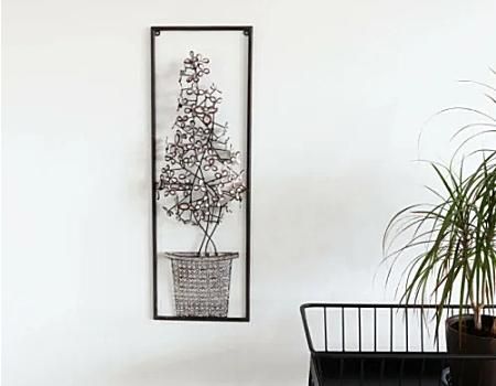 アンティーク壁掛け作品 ウォールアートパネル壁飾り アンティークホワイト1606IFH001