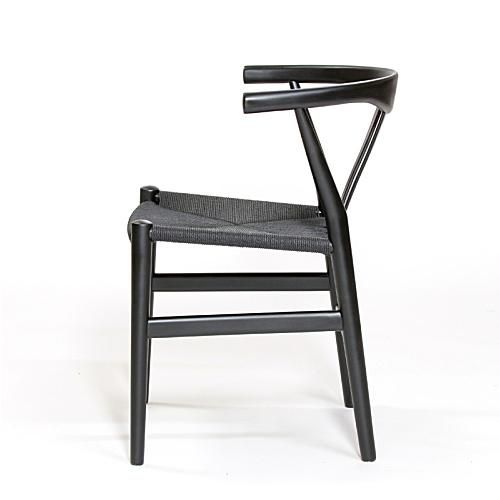 リボーンチェア ビーチ材 ブラック塗装 ペーパーコード リプロダクト 名作家具 リボーンチェア | ビーチ ブラック塗装 ・ペーパーコード