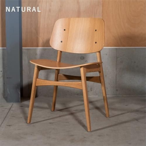 木製シンプルチェア ナチュラルウッド Flat Chair Oak