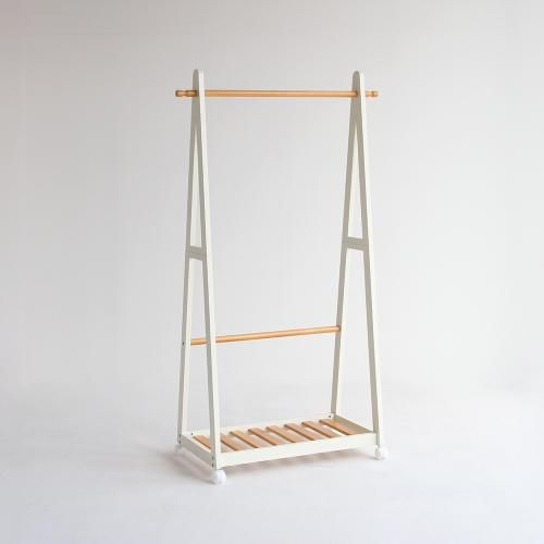 ツートンハンガーラック/ナチュラル×ホワイト|デザイナーズ家具カグ