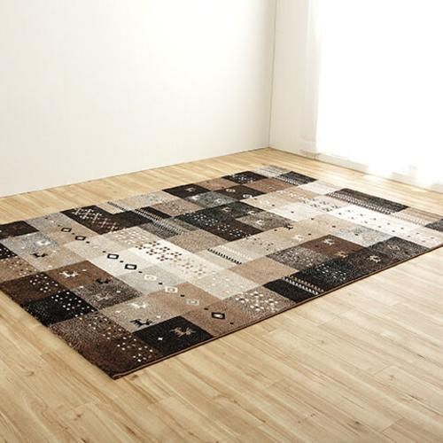 トルコ製 ウィルトン織りカーペット ギャベ柄 『フォリア