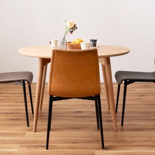 ソフトレザーダイニングチェア | PC-256CA/キャメル
