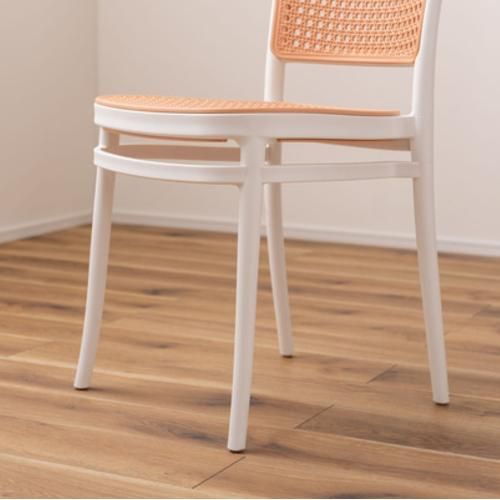 ダイニングチェア② W475×D535×H810mm オリジナルダイニングチェア|グレイスチェアWHホワイト - デザイナーズ