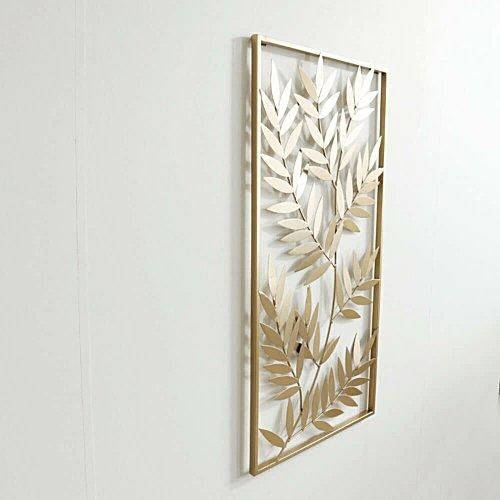 アイアンウォールアートパネル リーフ/ゴールド｜デザイナーズ家具カグ