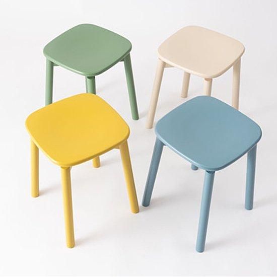 カラフルな木の枝デザインスツール カラフルデザイン | ウッドスツール ELLA - デザイナーズ家具