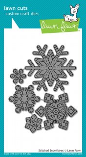 LawnFawnstitched snowflakes