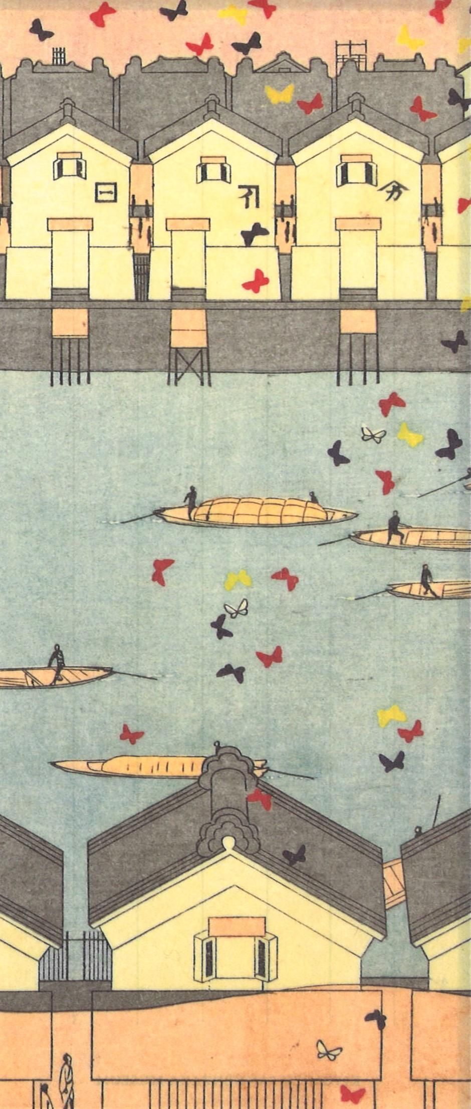 一筆箋<泉鏡花著『日本橋』>小村雪岱 - Kiyomizu Sannenzaka 一筆箋<泉鏡花著『日本橋』>小村雪岱 - Kiyomizu Sannenzaka