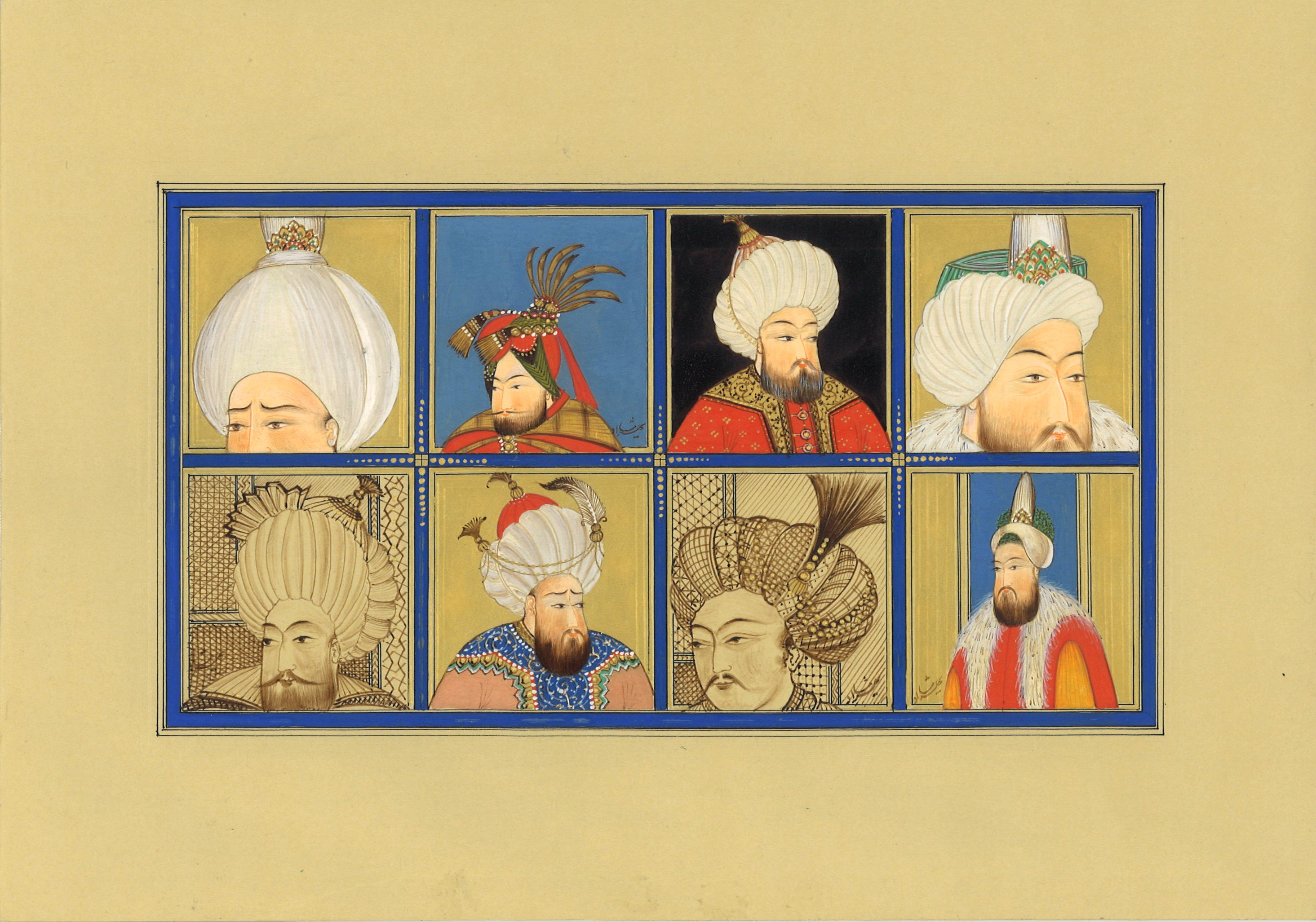 ペルシャ 細密画 イランの伝統工芸品 美術品 ミニアチュール 絵画 額