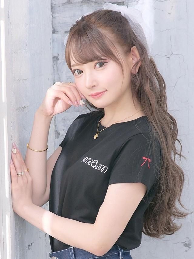 MieQaMワンポイントロゴTシャツ-ブラック - 黒崎みさプロデュース