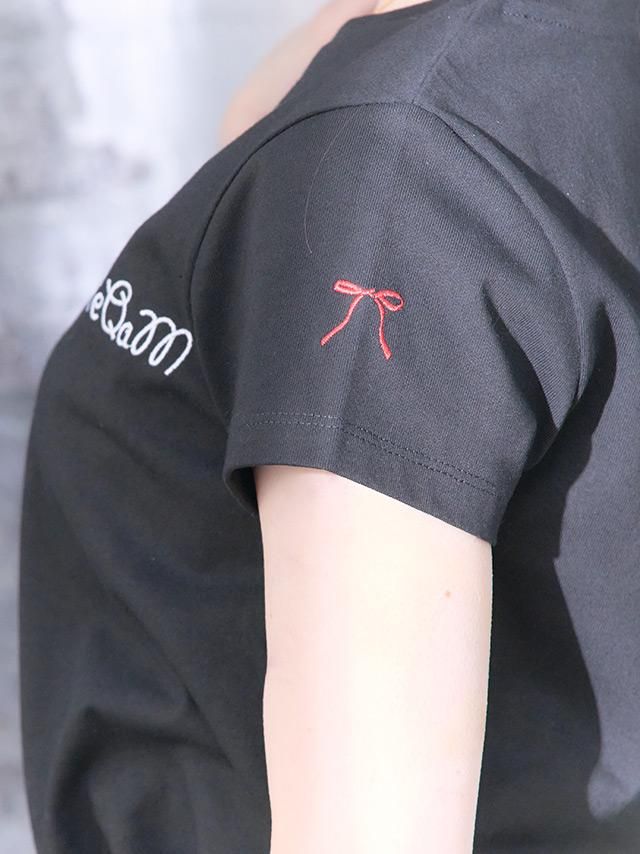 MieQaMワンポイントロゴTシャツ-ブラック - 黒崎みさプロデュース