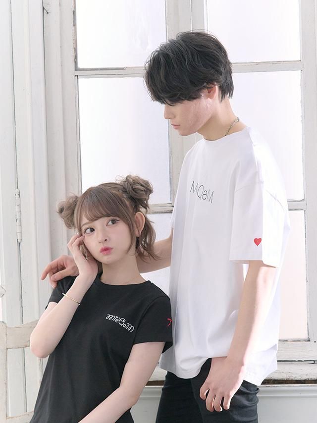 MieQaMロゴTシャツ-ホワイト(メンズ｜ユニセックス) - 黒崎みさ