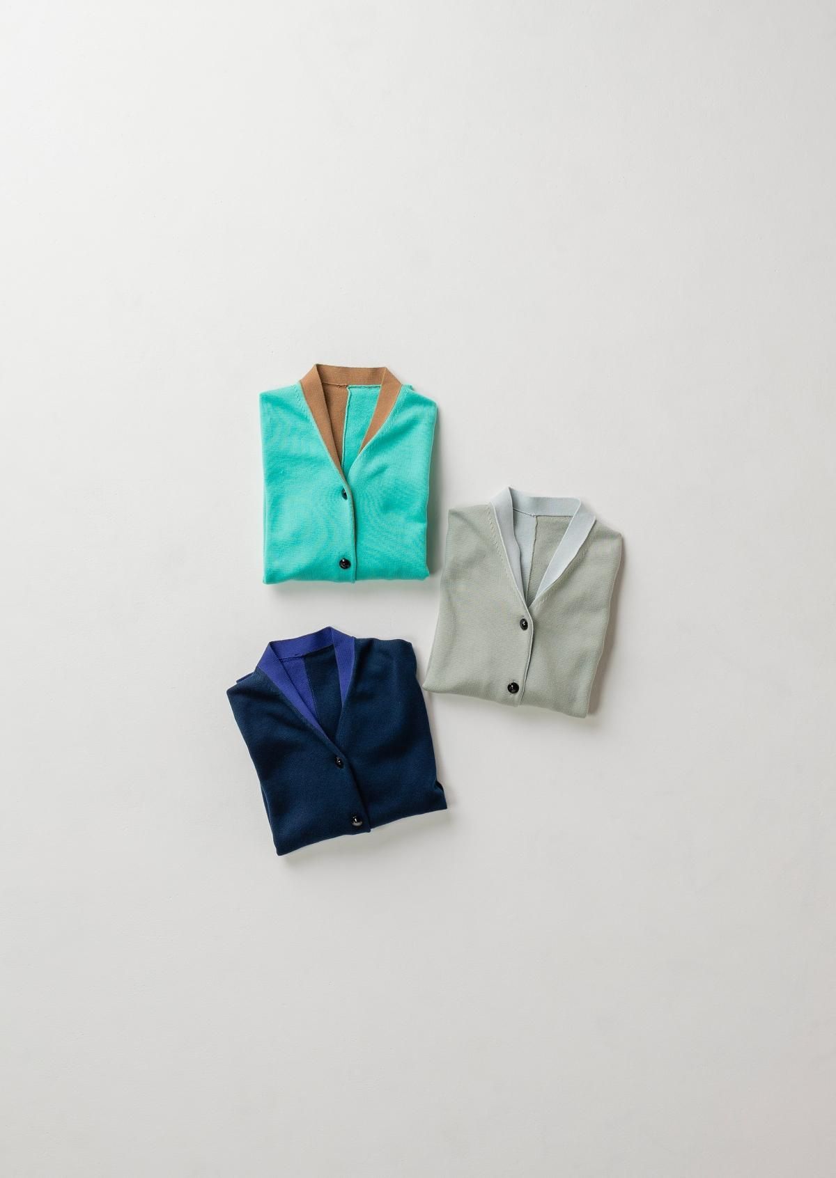 nooy ブロックジャケット ジャンパー カーディガン 大きめ 水牛釦 ヌーイ knitwear - online store | nooy / ヌーイ