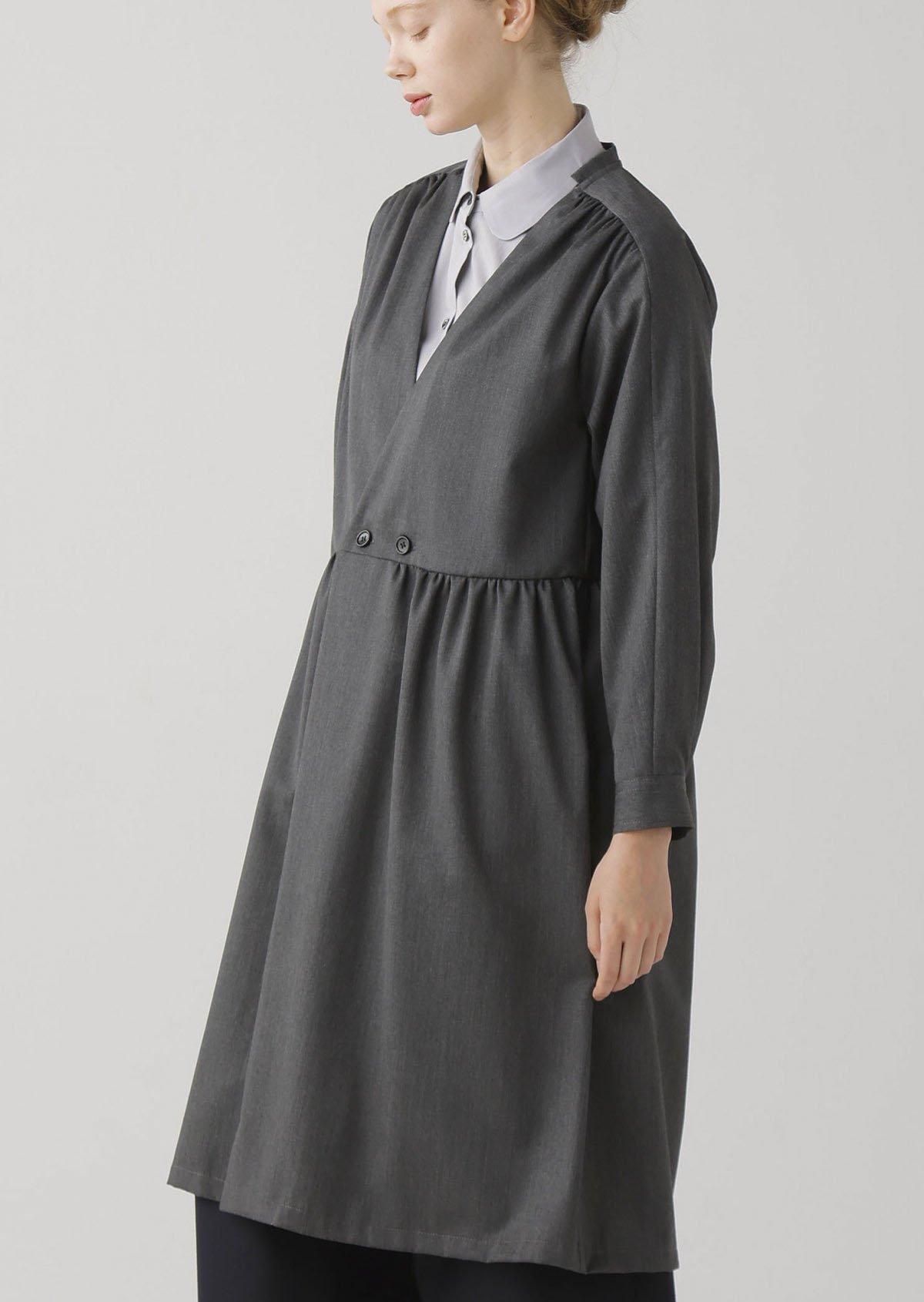 【国内発関税無】PATOU クレープ ラップボディス マキシドレス XS-Lサイズあり】【SETTAN/セッタン】総レース/ 袖あり/ 七分袖