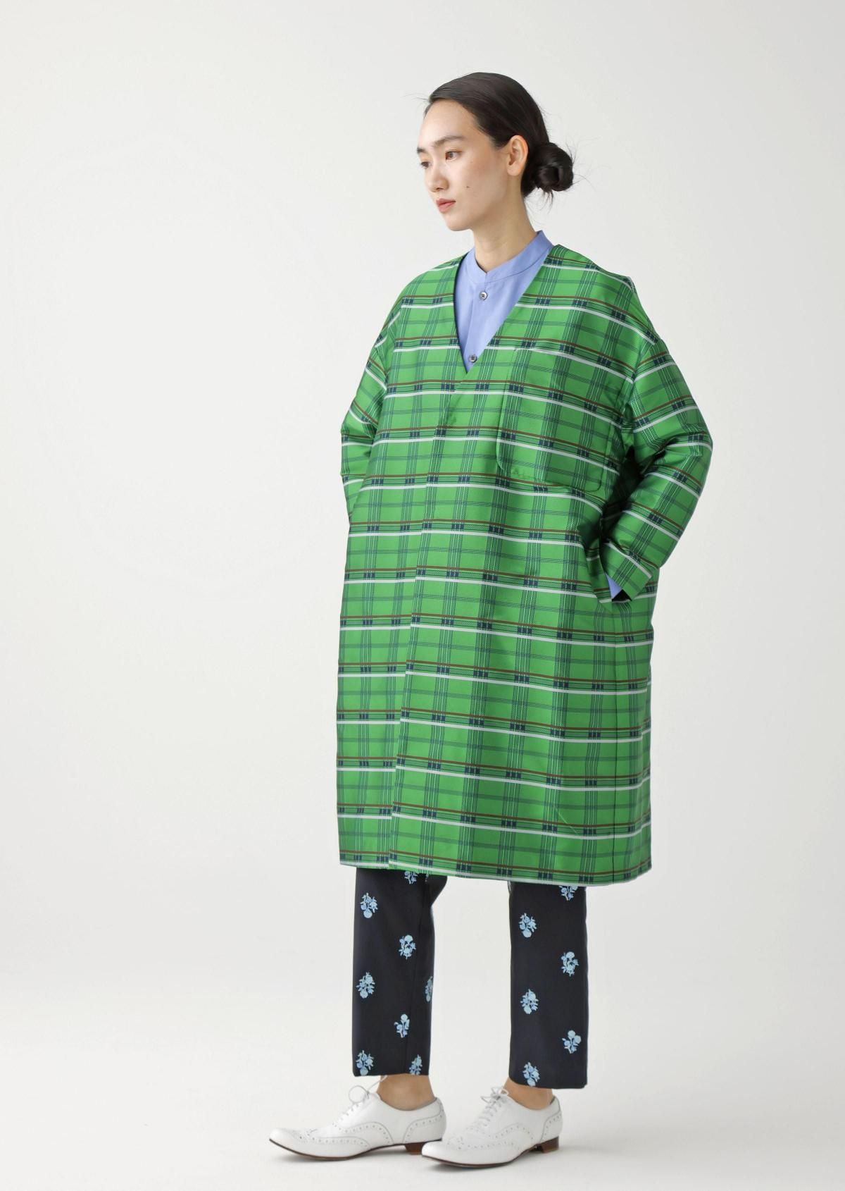 nooy ヌーイ　チェック　ロングコート　春コート coats - online store | nooy / ヌーイ