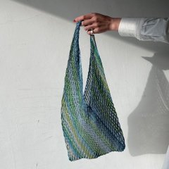 SELECT shiny border knit bag
