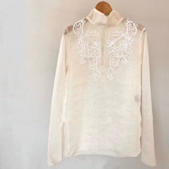 TODAYFUL Sheer Embroidery Blouse
