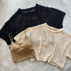 SELECT short mesh tops <img class='new_mark_img2' src='https://img.shop-pro.jp/img/new/icons16.gif' style='border:none;display:inline;margin:0px;padding:0px;width:auto;' />