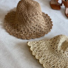 SELECT  natural crochet hat