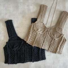 TODAYFUL Patchwork Knit Bustier　