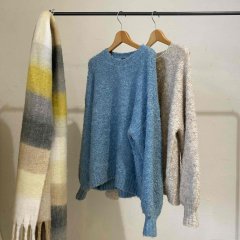 SELECT mix knit pull over