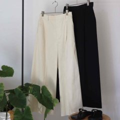 SELECT cotton stretch wide pants