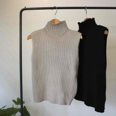SELECT lib knit no sleeve tops 