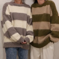 SELECT shaggy border knit pullover