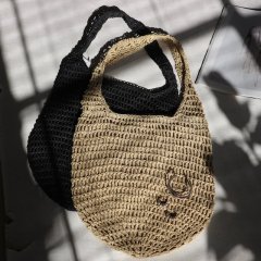 SELECT paper crochet shoulder bag