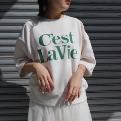 SELECT half sleeve logo sweat 