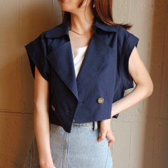 SELECT short trench vest